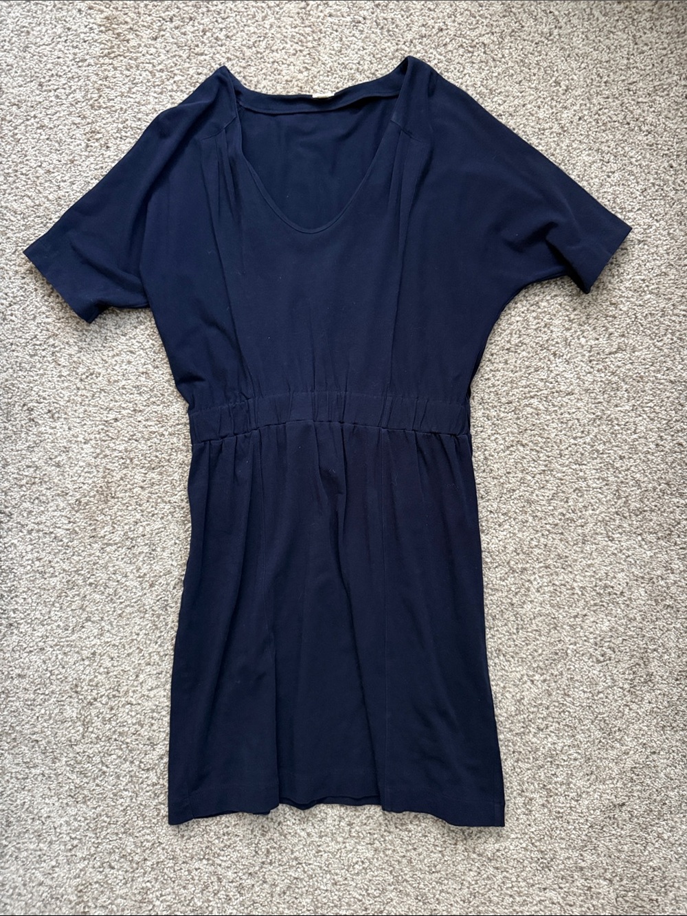 J. Crew Navy Short Sleeve Knit Dress